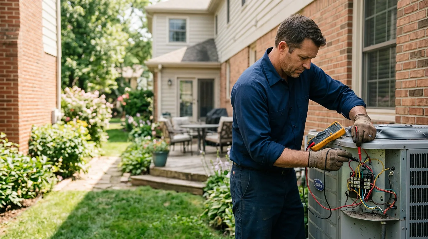 HVAC technician working near Woodside, DE